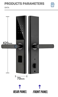 Glomarket Tuya Smart WiFi Digital Door Lock Code RFID IC Card Smartphone App Ontgrendelen Biometrische vingerafdruk Smart Lock