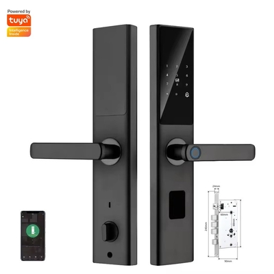 Glomarket Tuya Smart WiFi Digital Door Lock Code RFID IC Card Smartphone App Ontgrendelen Biometrische vingerafdruk Smart Lock