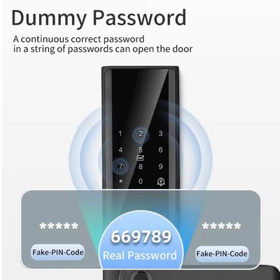 Glomarket Tuya Smart WiFi Digital Door Lock Code RFID IC Card Smartphone App Ontgrendelen Biometrische vingerafdruk Smart Lock