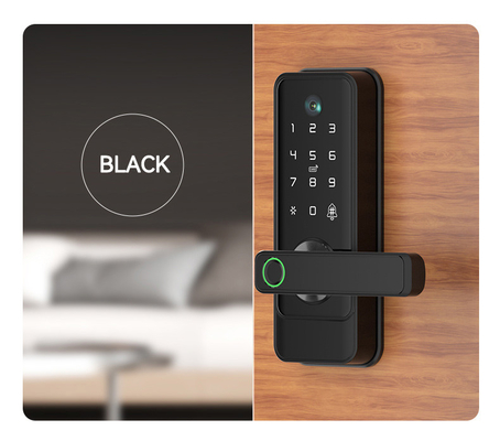 Glomarket Tuya Wifi Sleutelloze Deadbolt Lock Serraduras Electric Handle Voordeur slot Met Keypad Smart Fingerprint Digitaal slot