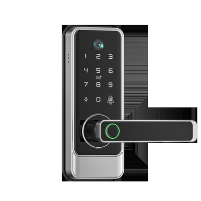 Glomarket Tuya Wifi Sleutelloze Deadbolt Lock Serraduras Electric Handle Voordeur slot Met Keypad Smart Fingerprint Digitaal slot