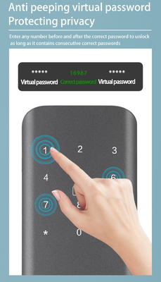 Glomarket Appartement Kamer slot Vingerafdruk Smart Door Lock Ble Password Sleutelloze App Control Digitale deursloten