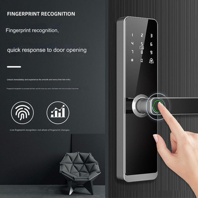 Glomarket Groothandel Fabrieksprijs Intelligente vingerafdruk Handle Lock Sleutelloos Digitaal Hotel Tuya App Smart Digitaal Door Lock