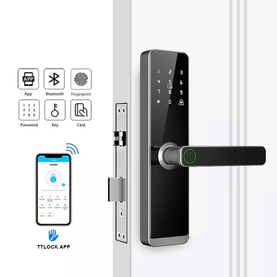 Glomarket Groothandel Fabrieksprijs Intelligente vingerafdruk Handle Lock Sleutelloos Digitaal Hotel Tuya App Smart Digitaal Door Lock
