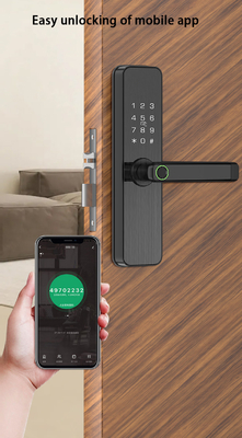 Glomarket Tuya Smart Door Lock Slaapkamer Huis Digitaal Biometrisch Vingerafdruk Intelligent Handle Elektronisch slot
