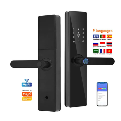 Glomarket Tuya TTlock Vingerafdruk Digitaal wachtwoord Appartement Huiskamer Cerraduras Inteligentes Veiligheid Slim Houten Deur slot