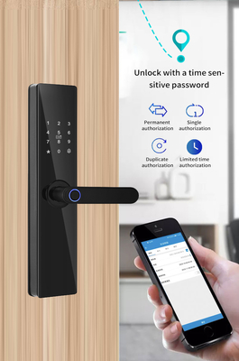 Glomarket Tuya TTlock Vingerafdruk Digitaal wachtwoord Appartement Huiskamer Cerraduras Inteligentes Veiligheid Slim Houten Deur slot