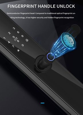 Glomarket Tuya TTlock Vingerafdruk Digitaal wachtwoord Appartement Huiskamer Cerraduras Inteligentes Veiligheid Slim Houten Deur slot
