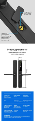 Glomarket Broken Bridge Smart Lock High-end Intelligentie Zink Alloy Tuya Wifi Vingerafdruk Waterdicht deur slot