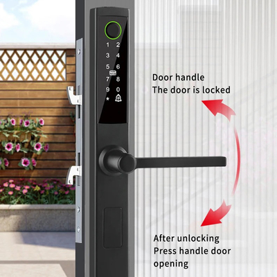 Glomarket Broken Bridge Smart Lock High-end Intelligentie Zink Alloy Tuya Wifi Vingerafdruk Waterdicht deur slot
