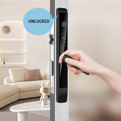 Glomarket Outdoor Aluminium Sliding Door Lock Digitaal Handle Electronic Ttlock Vingerafdruk Tuya Waterdicht slimme sloten