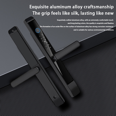 Glomarket Outdoor Aluminium Sliding Door Lock Digitaal Handle Electronic Ttlock Vingerafdruk Tuya Waterdicht slimme sloten
