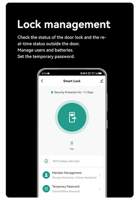 Glomarket Beveiliging Cerradura Inteligente Beveiliging Home Automatische Elektrische Wifi Vingerafdruk Digitaal Tuya Smart Door Lock