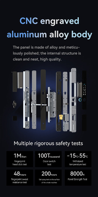Glomarket Beveiliging Cerradura Inteligente Beveiliging Home Automatische Elektrische Wifi Vingerafdruk Digitaal Tuya Smart Door Lock