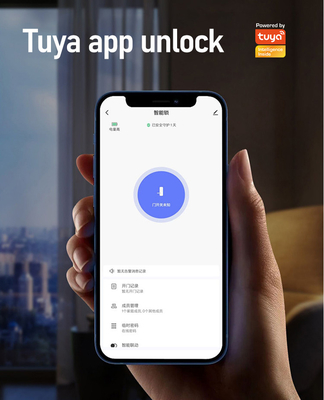 Glomarket Hof Villa Poort slot Hoge beveiliging Waterdicht Intelligent Dual Fingerprint Password Smart Lock