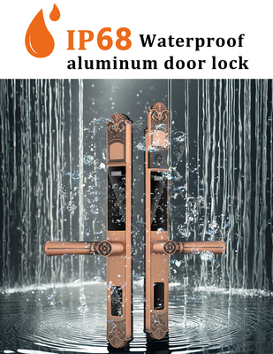 Glomarket Hof Villa Poort slot Hoge beveiliging Waterdicht Intelligent Dual Fingerprint Password Smart Lock