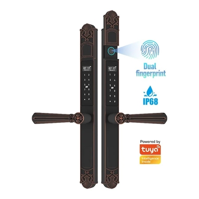 Glomarket Hof Villa Poort slot Hoge beveiliging Waterdicht Intelligent Dual Fingerprint Password Smart Lock