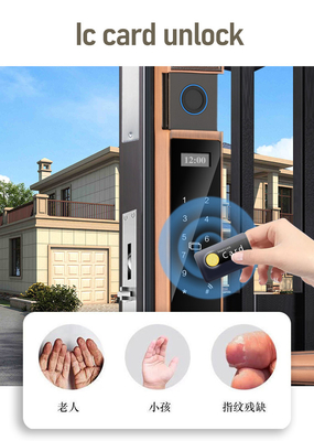 Glomarket Hof Villa Poort slot Hoge beveiliging Waterdicht Intelligent Dual Fingerprint Password Smart Lock