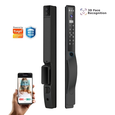Glomarket Outdoor Electric Sleutelloze 3D gezichtsherkenning Tuya Digitale wachtwoordkaart Deur slot Waterdicht Vingerafdruk Smart Lock