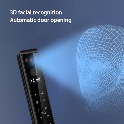 Glomarket Outdoor Electric Sleutelloze 3D gezichtsherkenning Tuya Digitale wachtwoordkaart Deur slot Waterdicht Vingerafdruk Smart Lock