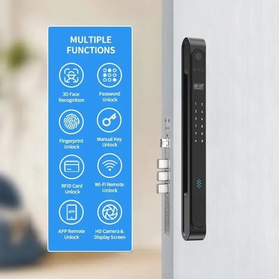 Glomarket Outdoor Waterdicht Ip68 Digitaal Elektronisch Tuya Slimme sloten Vingerafdruk Aluminium Staal Schuifglas Deur slot