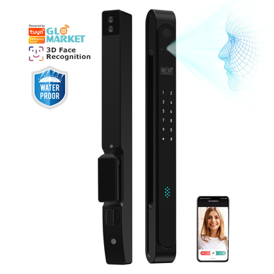Glomarket Outdoor Waterdicht Ip68 Digitaal Elektronisch Tuya Slimme sloten Vingerafdruk Aluminium Staal Schuifglas Deur slot