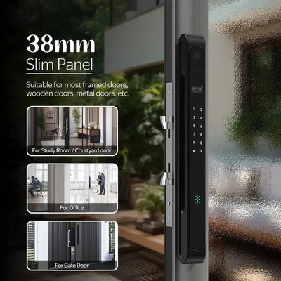 Glomarket Outdoor Waterdicht Ip68 Digitaal Elektronisch Tuya Slimme sloten Vingerafdruk Aluminium Staal Schuifglas Deur slot