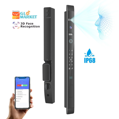 Glomarket Automatisch 3D Gezicht Smart Lock Met Camera Beveiliging Biometrische vingerafdruk Schuifdeur Tuya Smart Door Lock