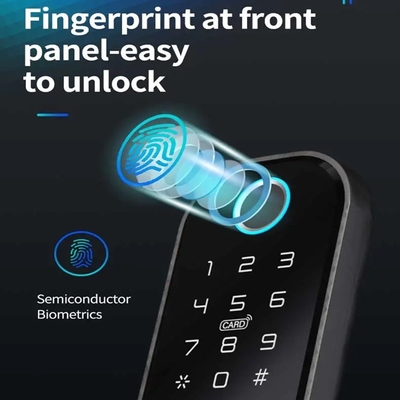Glomarket Smart Home Waterdicht Smart Electric Rim Lock met Tuya APP Control WIFI Outdoor Gate Door Fingerprint Smart Lock