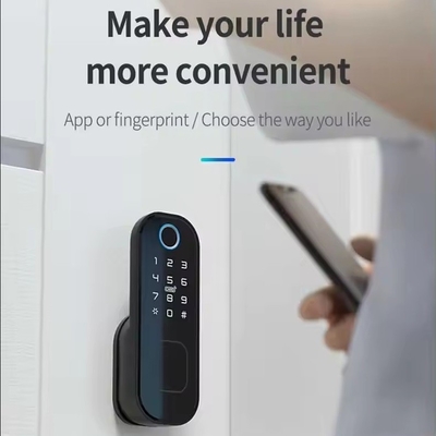 Glomarket Smart Home Waterdicht Smart Electric Rim Lock met Tuya APP Control WIFI Outdoor Gate Door Fingerprint Smart Lock