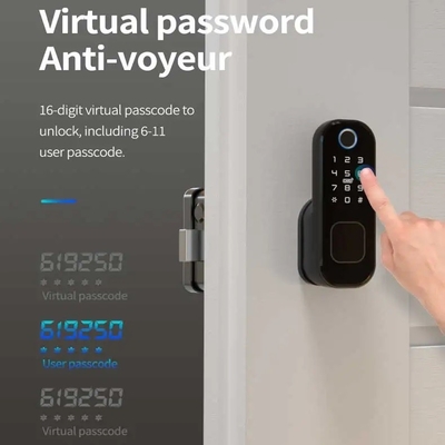 Glomarket Smart Home Waterdicht Smart Electric Rim Lock met Tuya APP Control WIFI Outdoor Gate Door Fingerprint Smart Lock