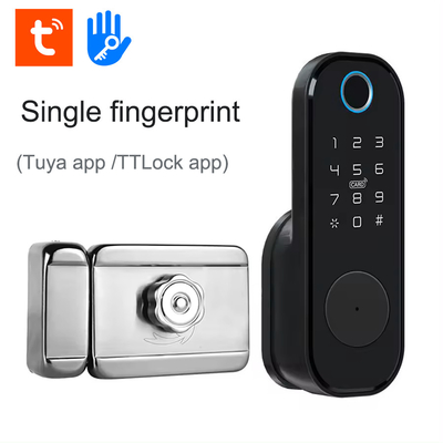 Glomarket Appartement Tuya Smart Door Lock Anti Theft Digitaal wachtwoord Ttlock App Control Gate Dubbel Smart Rim Fingerprint Lock