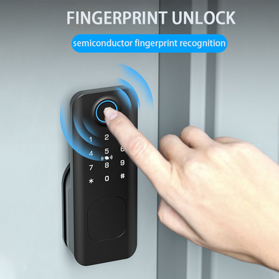Glomarket Outdoor Security Intelligente digitale sleutel vingerafdruk wachtwoord Smart Rim Door Lock For Gate Voordeur