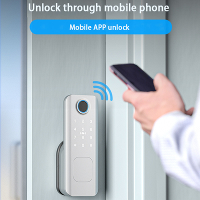 Glomarket Outdoor Security Intelligente digitale sleutel vingerafdruk wachtwoord Smart Rim Door Lock For Gate Voordeur