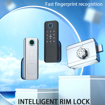 Glomarket Outdoor Security Intelligente digitale sleutel vingerafdruk wachtwoord Smart Rim Door Lock For Gate Voordeur