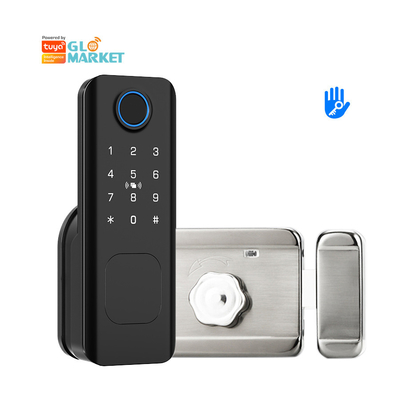 Glomarket Outdoor Security Intelligente digitale sleutel vingerafdruk wachtwoord Smart Rim Door Lock For Gate Voordeur