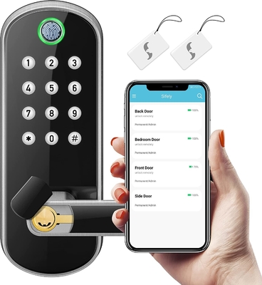 Glomarket Smart Home Security Digitaal slot Tuya Wifi Sleutelloze vingerafdruk Biometrische intelligente deur slot