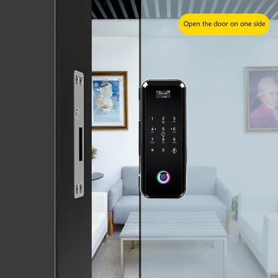 Glomarket Smart Tuya Wifi Glass Door Lock Vingerafdruk Digitaal toetsenbord wachtwoord slot Intelligente koppeling Remote ontgrendeling