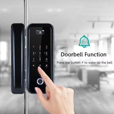 Glomarket Smart Tuya Wifi Glass Door Lock Vingerafdruk Digitaal toetsenbord wachtwoord slot Intelligente koppeling Remote ontgrendeling