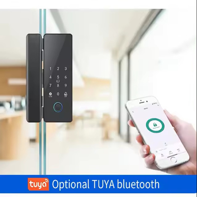 Glomarket Tuya Smart Glass Door Lock Biometrische vingerafdruk BLE Smart Electronic Lock Voor kantoor Glasdeur