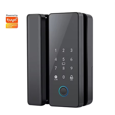 Glomarket Tuya Smart Glass Door Lock Biometrische vingerafdruk BLE Smart Electronic Lock Voor kantoor Glasdeur