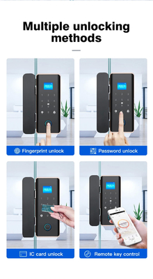 Glomarket Smart Glass Door Lock Wifi Remote Control Tuya app Office Lock Card Digitaal Biometrisch Vingerafdruk Door Lock