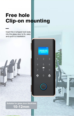 Glomarket Smart Glass Door Lock Wifi Remote Control Tuya app Office Lock Card Digitaal Biometrisch Vingerafdruk Door Lock