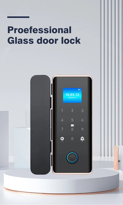 Glomarket Smart Glass Door Lock Wifi Remote Control Tuya app Office Lock Card Digitaal Biometrisch Vingerafdruk Door Lock