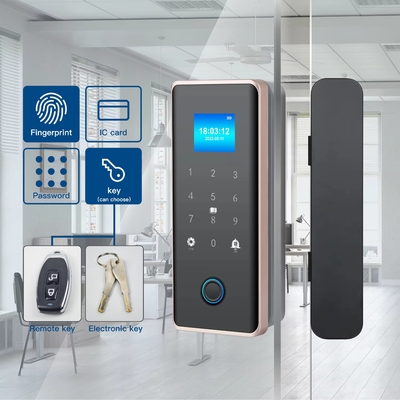 Glomarket Smart Glass Door Lock Wifi Remote Control Tuya app Office Lock Card Digitaal Biometrisch Vingerafdruk Door Lock
