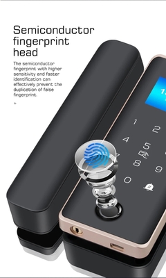 Glomarket Smart Glass Door Lock Wifi Remote Control Tuya app Office Lock Card Digitaal Biometrisch Vingerafdruk Door Lock