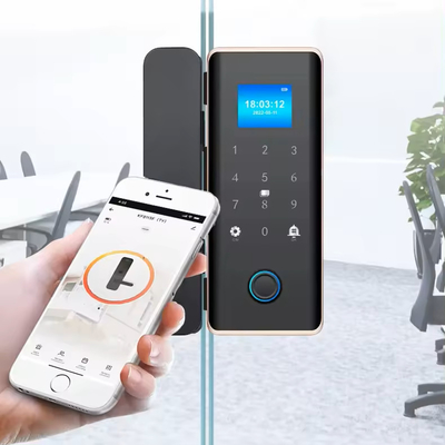 Glomarket Smart Glass Door Lock Wifi Remote Control Tuya app Office Lock Card Digitaal Biometrisch Vingerafdruk Door Lock