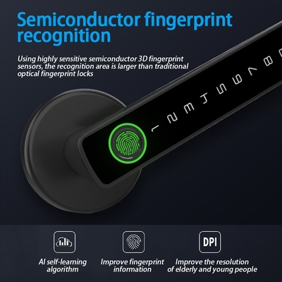 Glomarket Tuya Ble Smart Lock Veiligheid Elektronisch Sleutelloos Smart Door Handle Lock Indoor Room Lock