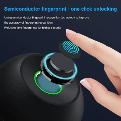 Glomarket Groothandel Intelligente ronde balknop slot Sleutelloos Smart Door Handle Lock Tuya App Control Smart Fingerprint Door Lock