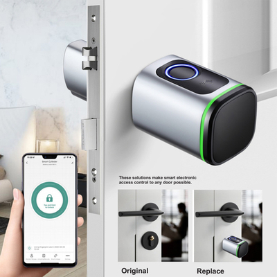 Glomarket Home Smart Door Lock Ttlock Smart Fingerprint Card Sleutel Ontsluitbaar Verstelbare Cylinder Euro Smart Lock Tuya App Door Lock